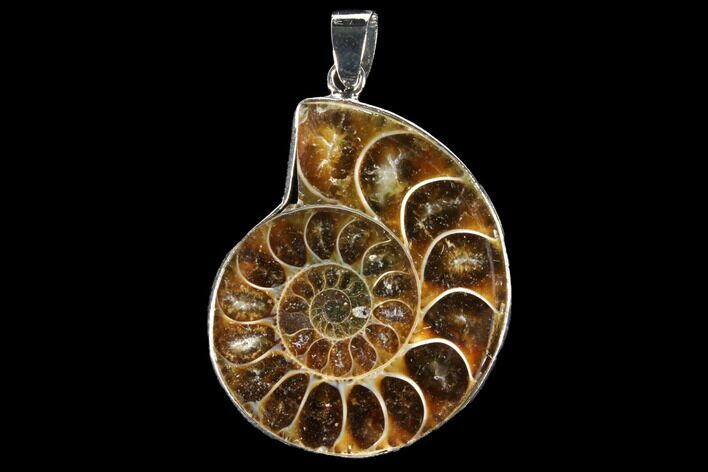 Fossil Ammonite Pendant - Million Years Old #112456